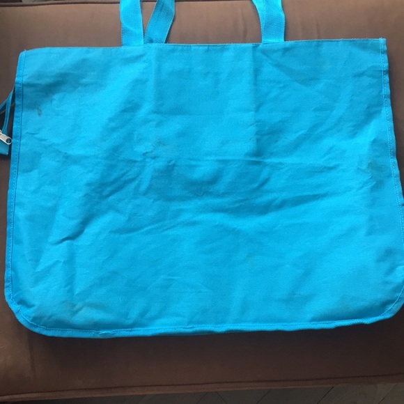 Panama Large Canvas Tote Bag Zipper Closure - Picture 3 of 9